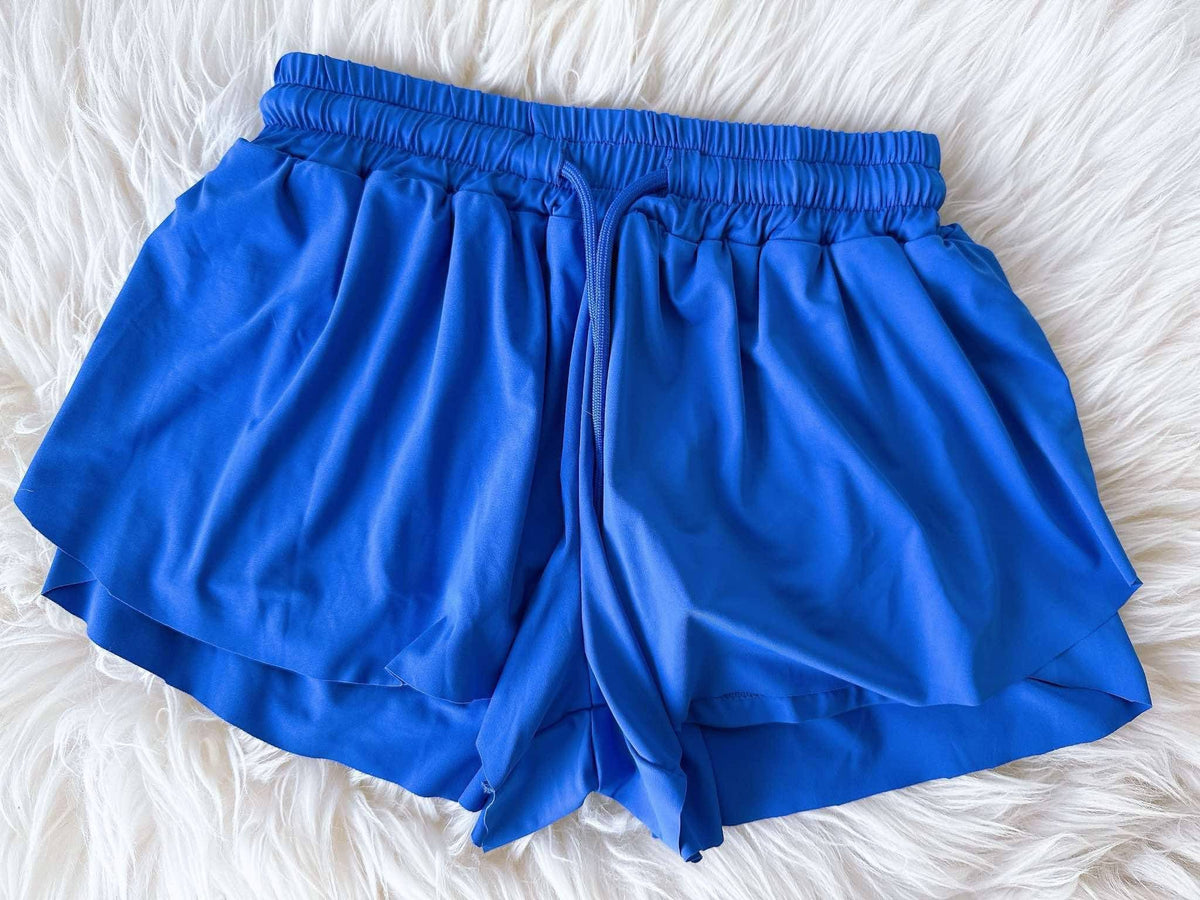 Royal Blue Butterfly Shorts main image 0